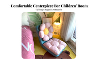Cute Design Adjustable kids' Floor Lounger Soft and Comfy Convertible Lounger Sofa Washable Cover children's Furniture High-Density Foam for Toddlers, Girls, Parents, Reading Corner, Bay Window, Nursery, Playroom
