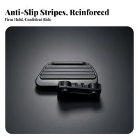 2 Pieces Aluminum Alloy Foot Pedals Easy Installation Rear Passenger Foot Pegs Bike Rear Pedal Reinforced Design