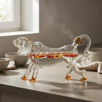 Animal-Glass Bottle Clear Glass Stopper Bottle Barware