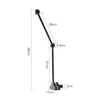Wooden Mobile Holder with Clamp Minimalist Houten Mobielarm Voor Wieg Mobielarm Van Beukenhout Space-Saving for Infants, Nursery