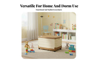 Foldable Storage Box with Lid Large Capacity Foldable Storage Box Space-Saving Foldable Organizer with Wheels for Playroom, Dorm Room, Car Trunk