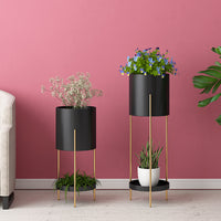 Nordic Style Iron Art Plant Stand Multi-tier Floor-standing Flower Pot Rack for Indoor Living Room Balcony