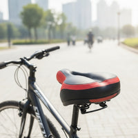 Bike Saddle with Suspension System Comfortable Cycle Saddle with Spring Suspension Cushioned Bike Seat Supportive for Cyclists