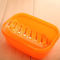 Portable Candy Color Soap Box with Drain for Travel