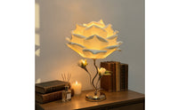 Floral Flower Lamp Decorative Rose Lamp Corded Glossy for Reading Corner