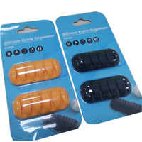 Soft Silicone Cable Organizer Clips for Desk and Earphones