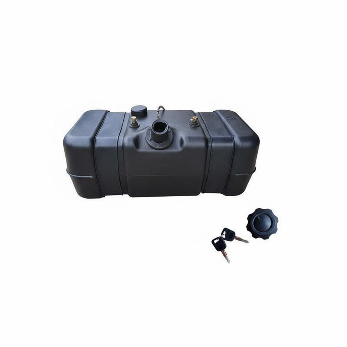 Original Factory Part Dump Truck Fuel Container Rust-Proof Auxiliary Container Impurity Drain Port for Long Transport Trips, Job Sites