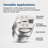 Stainless Steel Nozzle, Industrial Washing Head for High Pressure Cleaning, Car Dust Suppression Equipment