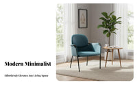 Light Luxury Upholstered Armchair with Exposed Frame Nordic Design Molded Shell Armchair Modern and aesthetic Dining Chair Comfortable for Interior Designers, Hotel Managers, Study Room, Home Office, perusing corner, Waiting Area