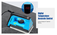 Ski Waxing Iron, Digital Temperature Control, Snowboard & Ski Repair Tool, Hexagonal Plate, Thickened Base, Maintenance