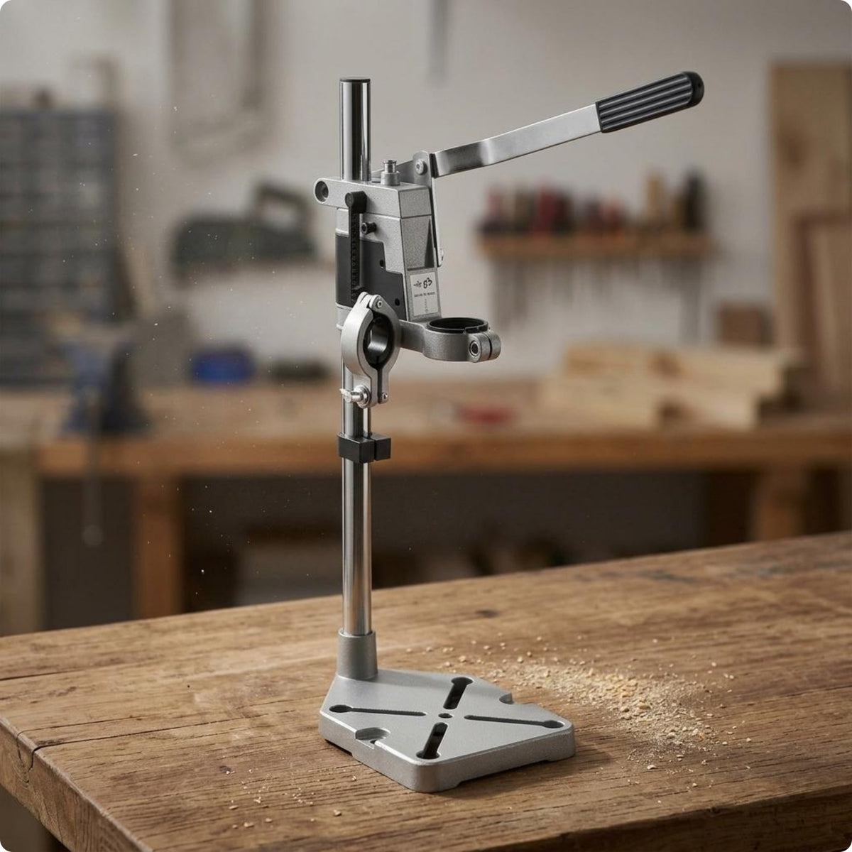 Drill Press Stand Black Handle Grip Electric Drill Stand Sturdy