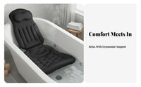Full Full-Length Bath Mat Machine Launderable Full Full-Length Bathtub Mat Mesh Bath Lounger Additional Thick Padding Non-Slip