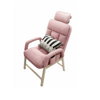 Modern Design Adjustable Padded Recliner Reclining Function Upholstered Armchair High Back Support Computer Chair Thick Cushioning for Young Adults, Office Workers, Homeowners, Bedroom, Home Theater