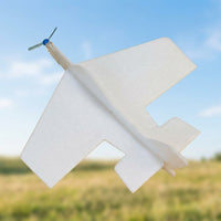 DIY Foam Glider Kit, Chuck Glider Kids Party Bag Fillers, 21cm Toy Airplane Kit for 4-6 Year Olds, Decorate & Fly Craft