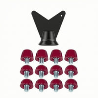 12 Pieces Replacement Studs with Wrench Screw-in Replacement Spikes Detachable