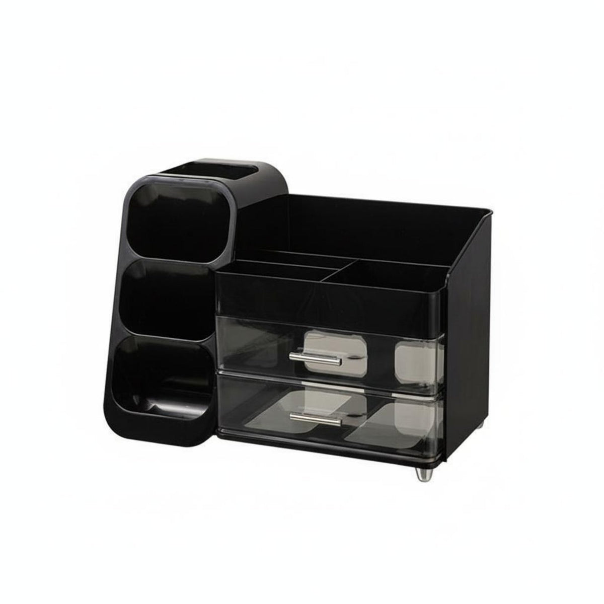 Makeup Organizer Box with Drawers opening Top Design Makeup Brush and Lipstick Organizer Desktop Cosmetic Holder for Women