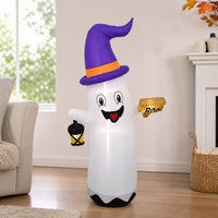 Inflatable specters with Witch Hat Outdoor Inflatable specters Spooky Halloween Decor for Yard, Lawn, Porch