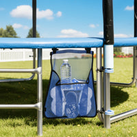 2 Pieces Easy to Clean Trampoline Shoe Bag Adjustable Straps Trampoline Side Storage Pouch for Backyard, Garden