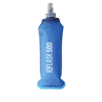 Sports Bottle with Dust Cap Foldable Collapsible Water Bottle Press for Running