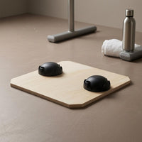 Square Balance Board Pale Grain Wooden Balance Board Sports Gear Natural Wood Fitness Equipment Indoor