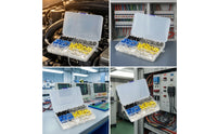 390 Pieces Wire Ferrule Kit Cylindrical Wire Ferrules Terminal Kit Crimp Terminals with Organizer Box Multi-Size
