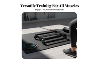 Glute Exercise Sliding Disc Space-Saving Central Training Cart Abdominal Central Training Disc Sturdy Duty 4-Wheel Exercise