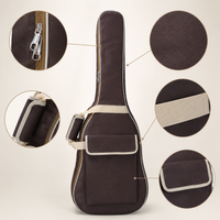 36-inch Acoustic Classical Guitar Bag Thickened Protective Case Backpack Waterproof Handbag with Large Storage Pocket