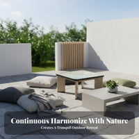 4 Pieces Nordic Design 4-Piece Sofa and Armchair Set Modern Nordic-inspired Outdoor Furniture Weather-Resistant Patio Lounge Sturdy Frame for Property Developers, Business Owners, Garden, Courtyard, rearyard, waterside
