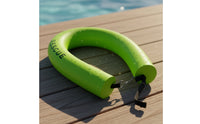 Non-Inflatable Lifeguard Rescue Tube Solid Foam Swimming Rescue Tube with Clip Heavy Duty High-Visibility for Beaches