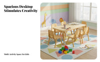 Height Adjustable Kids Table Graffiti-Resistant Surface Adjustable Height Kids Table Easy to Clean Childrens Drawing and Study Desk for Young Children