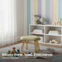 Non-Slip Puff-ShapedShaped Stool versatile Low Bench Sturdy Household Furniture for Children, Adults, Parents, Bathroom, Entryway, Kids Room