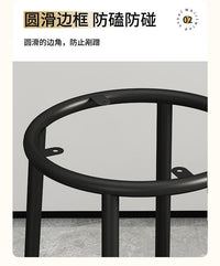 轻奢酒吧椅咖啡厅高脚凳吧台凳手机店前台ktv高凳子奶茶店商用凳 60高硬棕面+黑色架子（可当小边几）