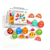 Educational Egg Matching Game Educational Number Matching Eggs Fine Motor Skills Dinosaur Egg Toy Interactive for Toddlers, Preschool