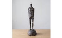 Abstract Human Statue Freestanding Human Figure Sculpture Textured Abstract Sculpture for Accommodation Facility Lobby