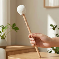 Wooden Marimba Mallets with Beech Wood Handle Warm Marimba Mallet with Wood Handle Professional Glockenspiel Mallets Balanced for Studio, Practice