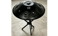 Professional Grade 10 Note Steel Handpan Handmade 22 Inch Handpan Complete Set for Musicians, Beginners, Music Healing, Mindfulness Practice