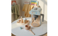 Wooden Coffee Machine Toy Safe Wooden Coffee Maker Toy Pastel for Nursery, Kids