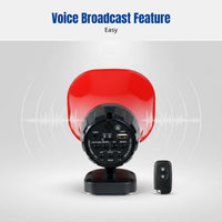Bluetooth Loudspeaker, High Power Rechargeable Megaphone, Recording, Car Advertising, Market Stall Attachment