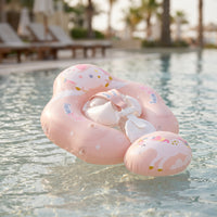 Underarm-Style Baby Swimming Flotation Device Inflatable Baby Buoyancy Aid with Seat Safe Infant Pool Buoyancy Aid Supportive for Toddlers
