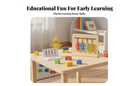Hand-Eye Coordination Wooden Reasoning Training Toy Brain Teaser Double-Sided Pattern Matching Game Made from Wood Sliding Reasoning Board Polished Edges for Children 2-3 Years, Toddlers, Preschoolers, Daycare, Classroom