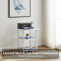 2-Tier Desktop Riser Space-Saving Storage Rack Minimalist Design for Homeowners