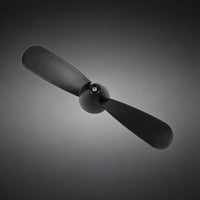 Rounded Blades Kayak Propeller Blade Replacement Two-Blade Propeller Accessory Marine Gear Black