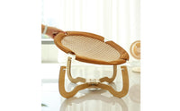 Elevated Pet Lounger Bed Breathable Elevated Pet Bed Easy Assembly Round Cat Cooling Lounger for Small Dogs