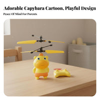 USB Rechargeable Capybara Flying Toy Colorful LED Lights Levitating Capybara Drone Automatic Power-Deactivated Protection for Teens