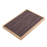Velvet Jewelry Tray Shallow Rectangular Jewelry Tray Accessory Organizer Scratch Protection Storage Elegant Appearance