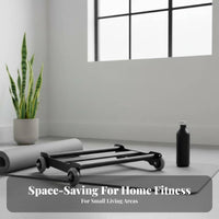 Glute Exercise Sliding Disc Space-Saving Central Training Cart Abdominal Central Training Disc Sturdy Duty 4-Wheel Exercise
