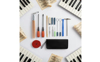 16 Pieces Piano Tuning Tool Set Professional Quality Piano Maintenance Toolkit Organized Storage Case for Music Studio Supplies