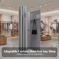 Easy to Assemble Portable Fitting Room Stable Structure Unrestricted Standing Dressing Room Sturdy Frame Unrestricted Standing Changing Booth Long-Lasting for Boutique Owners, Event Organizers, Clothing Shop S, Shopping Malls, Temporary Shops, Exhibition