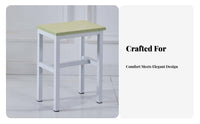 Four-Legged Square Seat Thickened Design Small Stool Space-Saving for Home, Kids