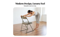 Foldable Iyengar Mind-Body Practice Chair Non-Slip Feet Folding Exercise Chair Stable and Long-Lasting Mind-Body Practice Assistance Stool Portable for Beginners, Seniors, Home Gym
